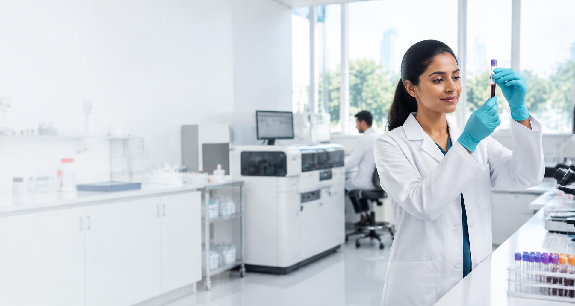 Illustrative laboratory setting; not the actual MediCheck facility